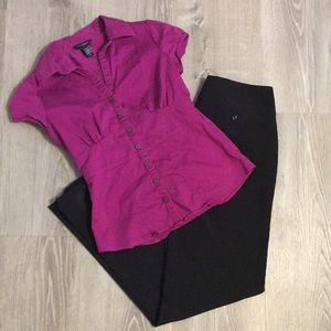 Banana Republic | V-neck Button Blouse